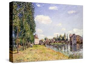 The Moret Bridge in the Summer, 1888-Alfred Sisley-Stretched Canvas