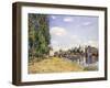 The Moret Bridge in the Summer, 1888-Alfred Sisley-Framed Giclee Print