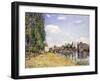 The Moret Bridge in the Summer, 1888-Alfred Sisley-Framed Giclee Print