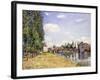 The Moret Bridge in the Summer, 1888-Alfred Sisley-Framed Giclee Print