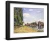 The Moret Bridge in the Summer, 1888-Alfred Sisley-Framed Giclee Print