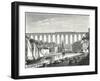 The Morlaix Viaduct on the Paris to Brest Railway Line-null-Framed Giclee Print