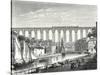 The Morlaix Viaduct on the Paris to Brest Railway Line-null-Stretched Canvas