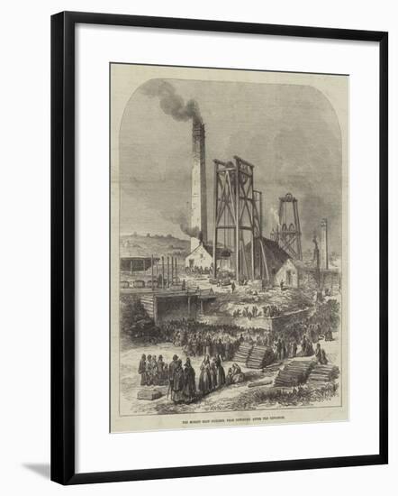 The Morley Main Colliery, Near Dewsbury, after the Explosion-null-Framed Giclee Print