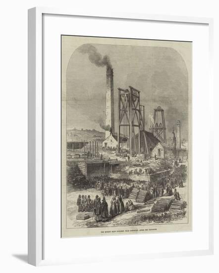 The Morley Main Colliery, Near Dewsbury, after the Explosion-null-Framed Giclee Print