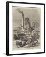 The Morley Main Colliery, Near Dewsbury, after the Explosion-null-Framed Giclee Print