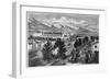 The Mormon Temple and Prophet's Block, Salt Lake City, Utah-null-Framed Giclee Print