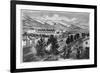 The Mormon Temple and Prophet's Block, Salt Lake City, Utah-null-Framed Giclee Print