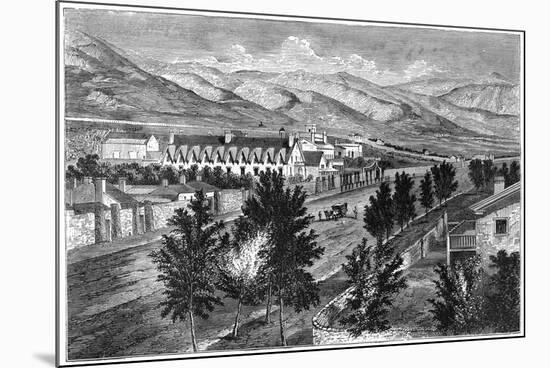 The Mormon Temple and Prophet's Block, Salt Lake City, Utah-null-Mounted Giclee Print