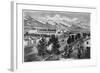 The Mormon Temple and Prophet's Block, Salt Lake City, Utah-null-Framed Giclee Print