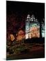 The Mormon Temple, Christmas lights, Temple Square, Salt Lake City, Utah, USA-Howie Garber-Mounted Premium Photographic Print