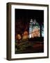 The Mormon Temple, Christmas lights, Temple Square, Salt Lake City, Utah, USA-Howie Garber-Framed Photographic Print