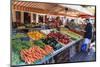 The Morning Fruit and Vegetable Market in Cours Saleya-Amanda Hall-Mounted Photographic Print