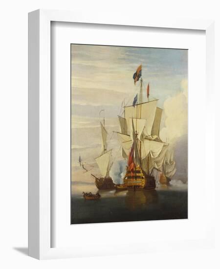 The Morning Gun-Peter Monamy-Framed Giclee Print