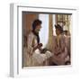 The Morning Lesson-Norman Garstin-Framed Art Print