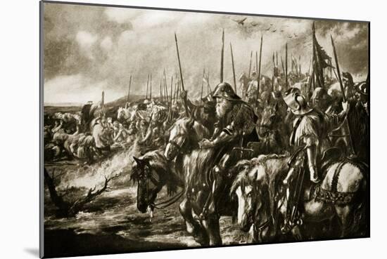 The Morning of the Battle of Agincourt, 1415-Sir John Gilbert-Mounted Giclee Print