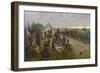 The Morning of the Battle of Waterloo: the French Await Napoleon's Orders, 1876-Ernest Crofts-Framed Giclee Print