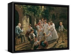 The Morning of the Feast of Corpus Christi by Waldmueller, Ferdinand Georg (1793-1865). Oil on Wood-Ferdinand Georg Waldmuller-Framed Stretched Canvas
