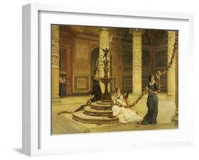 The Morning of the Festival - Central Italy, 1876-Frank Topham-Framed Giclee Print