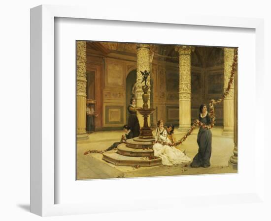 The Morning of the Festival - Central Italy, 1876-Frank Topham-Framed Giclee Print