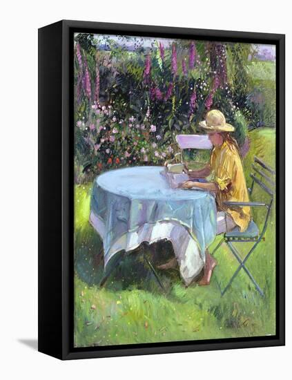 The Morning Read, 1992-Timothy Easton-Framed Stretched Canvas