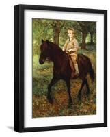 The Morning Ride (Oil on Canvas)-Ralph Peacock-Framed Giclee Print