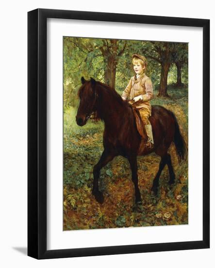 The Morning Ride (Oil on Canvas)-Ralph Peacock-Framed Giclee Print