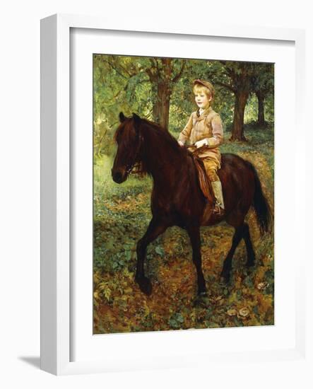 The Morning Ride (Oil on Canvas)-Ralph Peacock-Framed Giclee Print