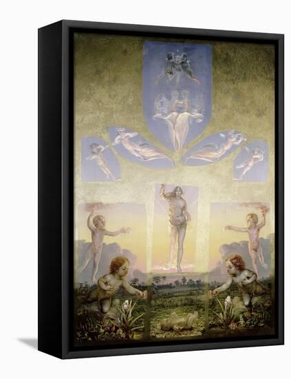 The Morning (Second Version), circa 1808-9-Philipp Otto Runge-Framed Stretched Canvas