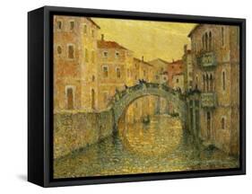The Morning Sun, Venice; Le Matin, Soleil, Venise, 1917-Henri Eugene Augustin Le Sidaner-Framed Stretched Canvas
