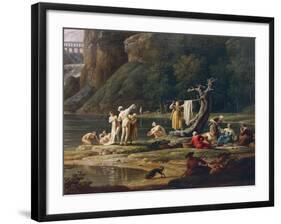 The Morning, the Bathers-Claude Louis Chatelet-Framed Giclee Print