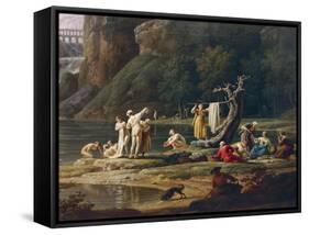 The Morning, the Bathers-Claude Louis Chatelet-Framed Stretched Canvas