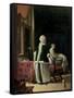 The Morning Toilet of a Young Lady-Frans Van Mieris-Framed Stretched Canvas