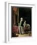 The Morning Toilet of a Young Lady-Frans Van Mieris-Framed Giclee Print