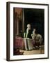 The Morning Toilet of a Young Lady-Frans Van Mieris-Framed Giclee Print