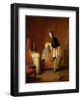 The Morning Toilet-Jean-Baptiste Simeon Chardin-Framed Giclee Print