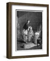 The Morning Toilette-Jean-Baptiste Simeon Chardin-Framed Giclee Print