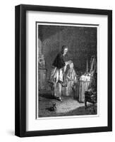 The Morning Toilette-Jean-Baptiste Simeon Chardin-Framed Giclee Print