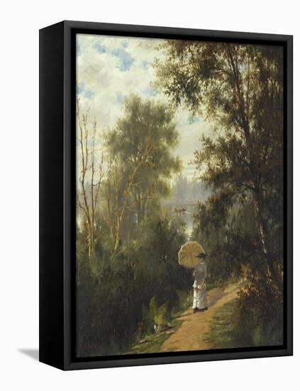 The Morning Walk, 1881-Joseph Rusling Meeker-Framed Stretched Canvas