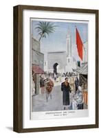 The Moroccan Pavilion at the Universal Exhibition of 1900, Paris, 1900-null-Framed Giclee Print