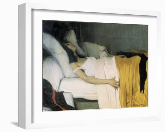 The Morphine-Santiago Rusinol-Framed Art Print