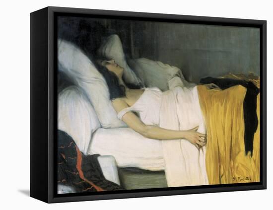 The Morphine-Santiago Rusinol-Framed Stretched Canvas