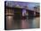 The Morrison Bridge over the Willamette River, Portland, Oregon, USA-William Sutton-Stretched Canvas