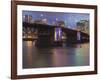 The Morrison Bridge over the Willamette River, Portland, Oregon, USA-William Sutton-Framed Photographic Print