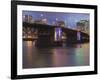 The Morrison Bridge over the Willamette River, Portland, Oregon, USA-William Sutton-Framed Photographic Print