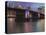 The Morrison Bridge over the Willamette River, Portland, Oregon, USA-William Sutton-Stretched Canvas