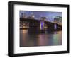 The Morrison Bridge over the Willamette River, Portland, Oregon, USA-William Sutton-Framed Photographic Print