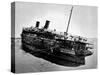 The Morro Castle the Burnt Out Vessel, Run Ashore at Asbury-null-Stretched Canvas