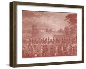 'The Mortar Battery at Woolwich', 1847 (1909)-Charles Hunt-Framed Giclee Print