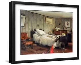 The Mortuary Room of Leon Gambetta, 1882 (Oil on Canvas)-Jean-Charles Cazin-Framed Giclee Print